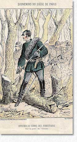 Officier du corps des forestiers / source Wikipédia