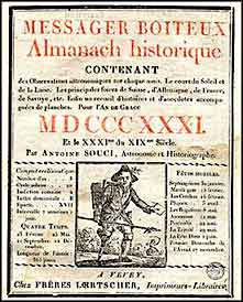 Almanach 1831  extrait du CDrom  "Louis Fran&ccedil;ois, colporteur d'histoire"