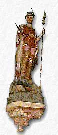 Statue de St Hubert, &eacute;glise Chapelle Rablais